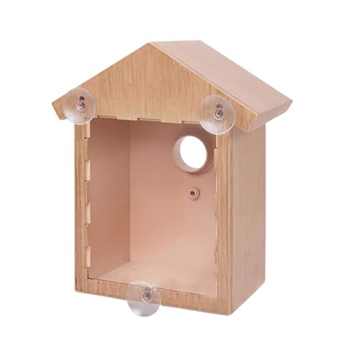 VogelhäUser FüR DraußEn Vogelhäuschen für Fenster im Freien mit Saugnäpfen, transparentes Vogelhäuschen mit Stangen, bemalbar, für Meise, transparentes Vogelhäuschen für Fenster (Brown, 14x10x21.8cm) VogelhäUser FüR DraußEn Vogelhäuschen für Fenster im Freien mit Saugnäpfen, transparentes Vogelhäuschen mit Stangen, bemalbar, für Meise, transparentes Vogelhäuschen für Fenster (Brown, 14x10x21.8cm) von Feizikaw