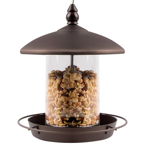 VogelhäUser Montiert Vogel Bad Glas Vogel Bäder Schüssel Mit Für Outdoor Garten Terrasse Hof Dekoration (Grey, 28.5x21cm) von Feizikaw