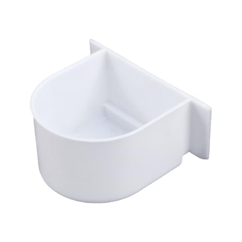 VogelhäUser Vogelfutternapf Vogelkäfig-Futterspender Kleine Näpfe für Käfigschüssel Futtertablett Stabil für Sittiche für Sittiche Wellensittiche Kleintiere (White, 10.5x8x5cm) von Feizikaw