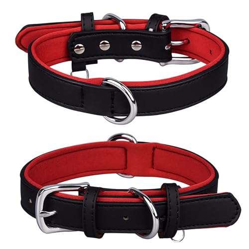 Welpen Halsbänder Set Space Haustierhalsband -Verlust-Hundehalsband Bequemes Hundehalsband (D, M) von Feizikaw