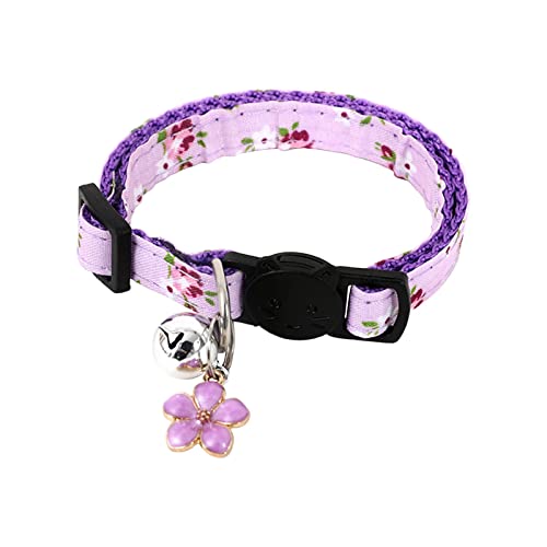 Welpen Halsband Fragmentiertes -Katzenhalsband Frisches kleines fragmentiertes -Katzenhalsband (Purple, 4x14x2cm) von Feizikaw