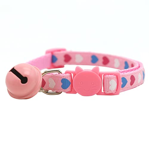 Welpenhalsband Mit Leine Set Pet Colors Herzhalsband für Katzen Hunde- Katzenhalsband Herzhalsband (One Size) von Feizikaw