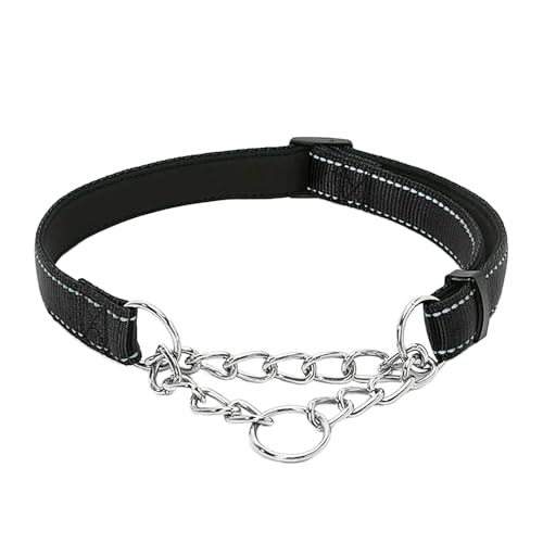 Welpenhalsband Mit Leine Set Pet Supplies Nylon Reflektierende Trainingshund Begleitende Weiche Hundehalskette P-Kette (A, S) von Feizikaw