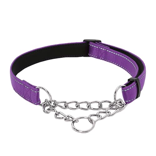 Welpenhalsband Mit Leine Set Pet Supplies Nylon Reflektierende Trainingshund Begleitende Weiche Hundehalskette P-Kette (PP2, M) von Feizikaw