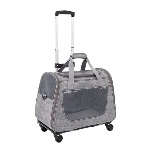 Felenny Katzentrage Transporttasche mit Rollen Haustier Reisetasche 2-in-1 Trolley Haustier Katze Tasche für Tierarztbesuche, Auto, Zug, Flugzeug Felenny Katzentrage Transporttasche mit Rollen Haustier Reisetasche 2-in-1 Trolley Haustier Katze Tasche für Tierarztbesuche, Auto, Zug, Flugzeug von Felenny