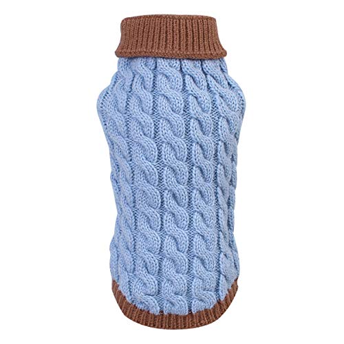 Felenny Pet Dog Sweater Turtleneck Knitwear Puppy Fashion Warmer Strickpullover Mantel Bekleidung Strickkleidung Wintermantel für Hunde und Katzen von Felenny