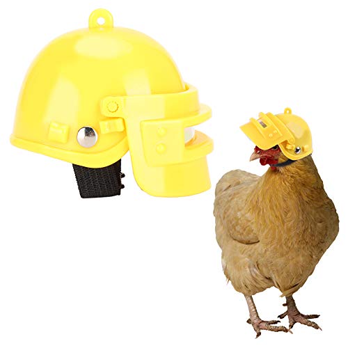 Huhn-Helm Vogel Hut Kopfbedeckung lustiger tragbarer Schutz Henne Hard Hut Vogel Sicherheit Hut Kapuze Huhn Zubehör (gelbe Ente) von Felenny