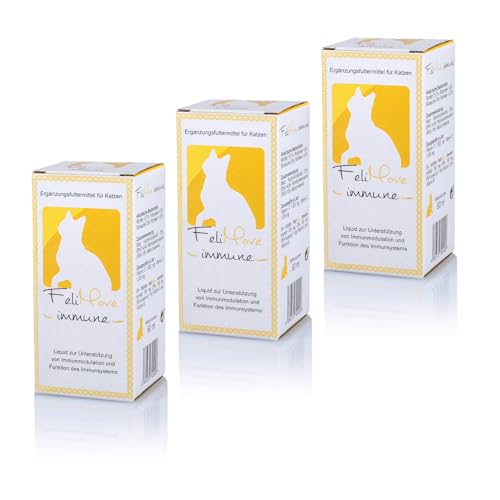 FeliMove Dreierpack | Immune (3 x 60 ml) - Zur Unterstützung des Immunsystems zur stärkung und modulierung, für Immunobalance | Mit PEA und EPA in hoher Konzentration von FeliMove