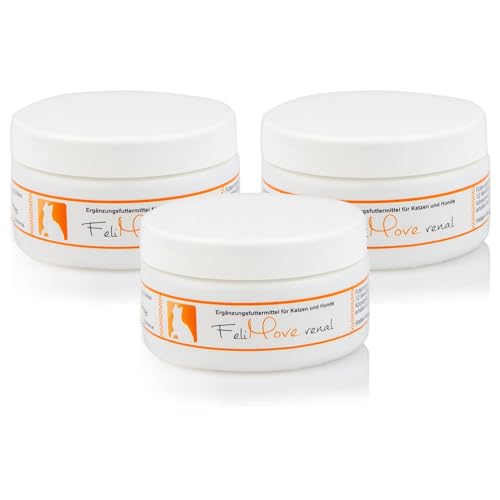 FeliMove Dreierpack | renal (3 x 50 g Pulver) - Ergänzungsfuttermittel für Katzen zur Unterstützung der Nierenfunktion von FeliMove