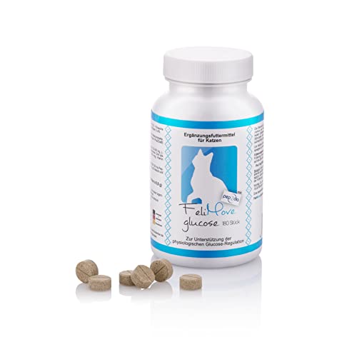 FeliMove Glucose Tabletten, leckeres Ergänzungsfutter zur Unterstützung der Blutzucker Regulation der Katze, verträglich bei Hyperglykämie (Diabetes) (180 Tabletten) von FeliMove
