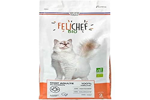 Félichef Trockenfutter für ausgewachsene Katzen, Fische, 2 kg von Félichef