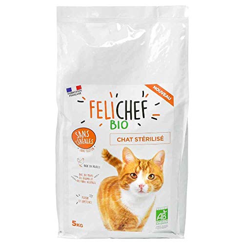 Félichef Trockenfutter ohne Getreide für Katzen, sterilisiert, 5 kg von Félichef