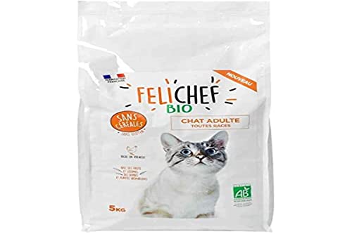 Félichef Trockenfutter ohne Getreide für ausgewachsene Katzen, 5 kg von Félichef