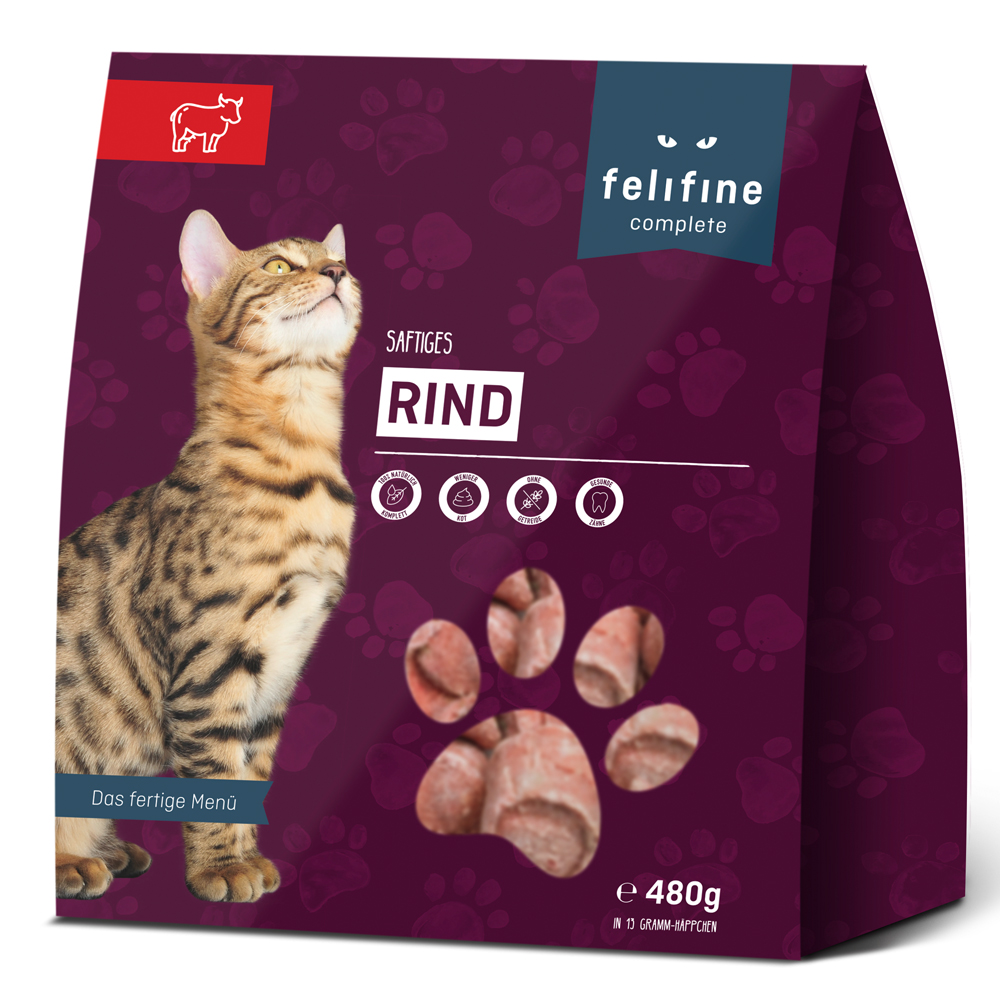 Mixed Pack Felifine Complete Nuggets 5 x 480 g - Basis Pack (2 Sorten) von Felifine