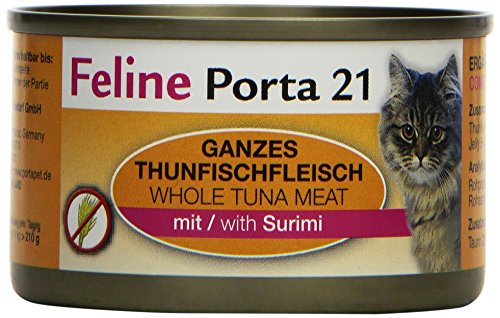 Feline Porta Katzenfutter Feline Porta 21 Thunfisch plus Krebse 90 g, 12er Pack (12 x 90 g) von Feline