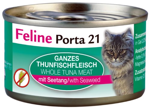 Feline Porta Katzenfutter Feline Porta 21 Thunfisch plus Seetang 90 g, 12er Pack (12 x 90 g) von Feline