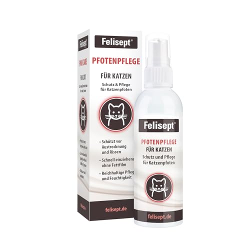 Felisept Pfotenpflege für Katzen 75g - Pfotenpflege Katze - Pfotenbalsam Katze - Schützt vor Austrocknung und Rissen - Schnell einziehend, ohne Fettfilm - Reichhaltige Pflege und Feuchtigkeit Felisept Pfotenpflege für Katzen 75g - Pfotenpflege Katze - Pfotenbalsam Katze - Schützt vor Austrocknung und Rissen - Schnell einziehend, ohne Fettfilm - Reichhaltige Pflege und Feuchtigkeit von Felisept