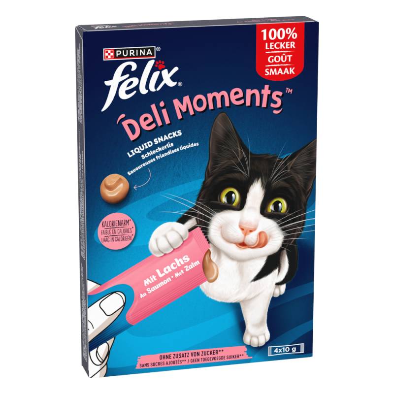 3 + 1 gratis! 4 x Felix Deli Moments - Lachs (4 x 4 x 10 g) von Felix