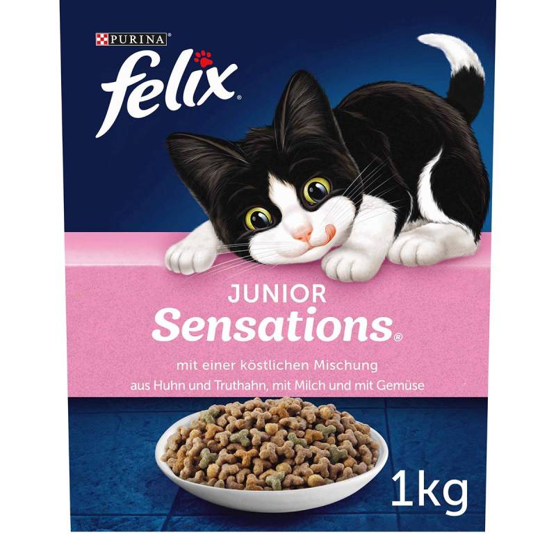 FELIX Junior Sensations Trockenfutter 1 kg von Felix