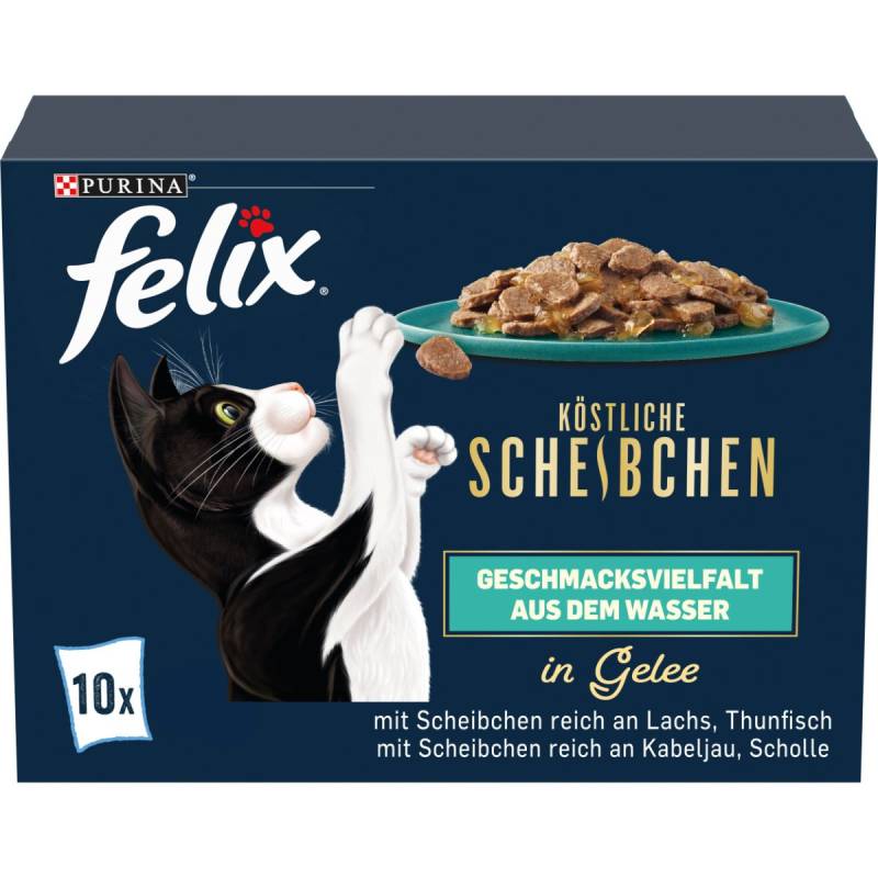 FELIX Köstliche Scheibchen Geschmacksvielfalt aus dem Wasser 60x80g von Felix
