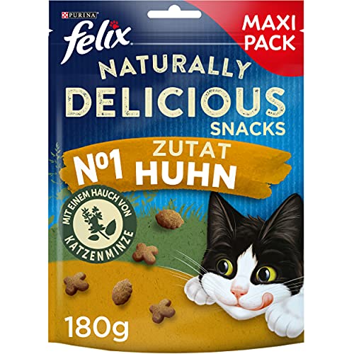 Felix Naturally Delicious Katzensnack, gesunde Leckerlies mit Huhn & Katzenminze 1.080 kg von Felix
