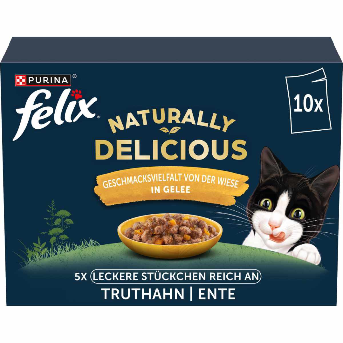 FELIX Naturally Delicious Vielfalt v.d. Wiese 10x80g von Felix