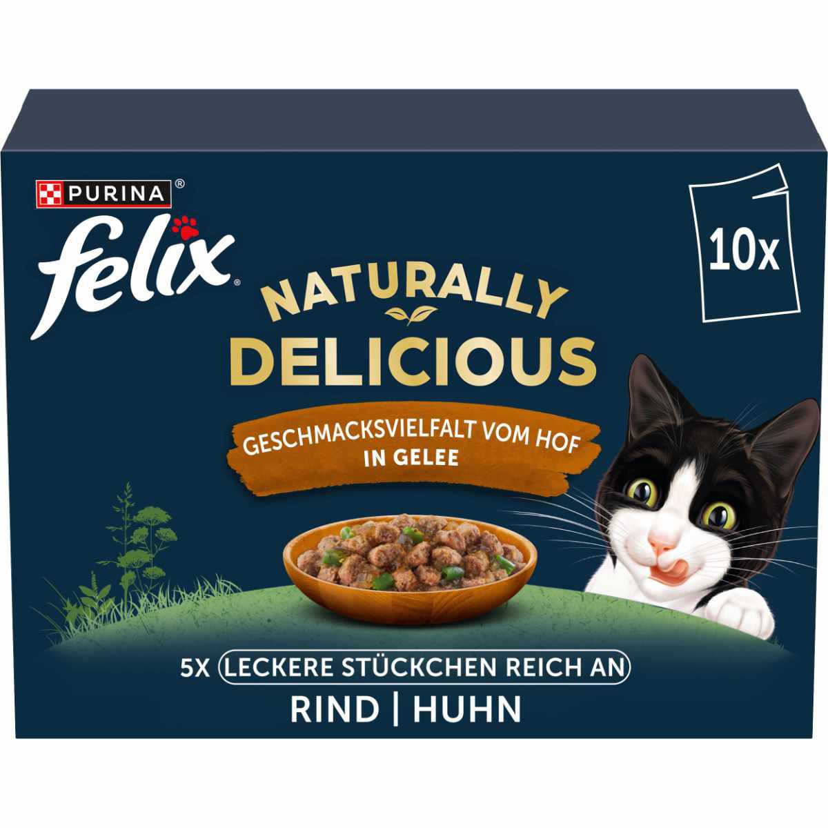 FELIX Naturally Delicious Vielfalt vom Hof 10x80g von Felix