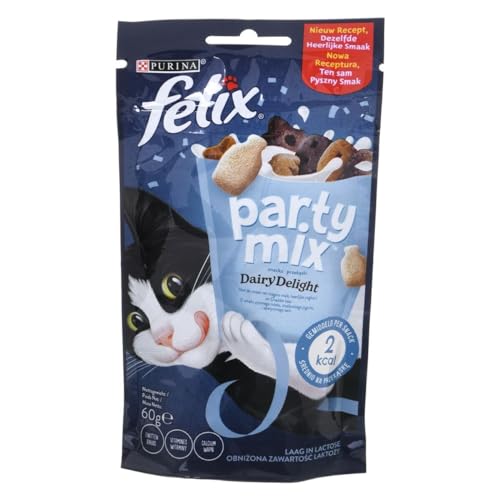 FELIX Party Mix Milchdelices – 60 g – Leckerlis für Katzen von Felix