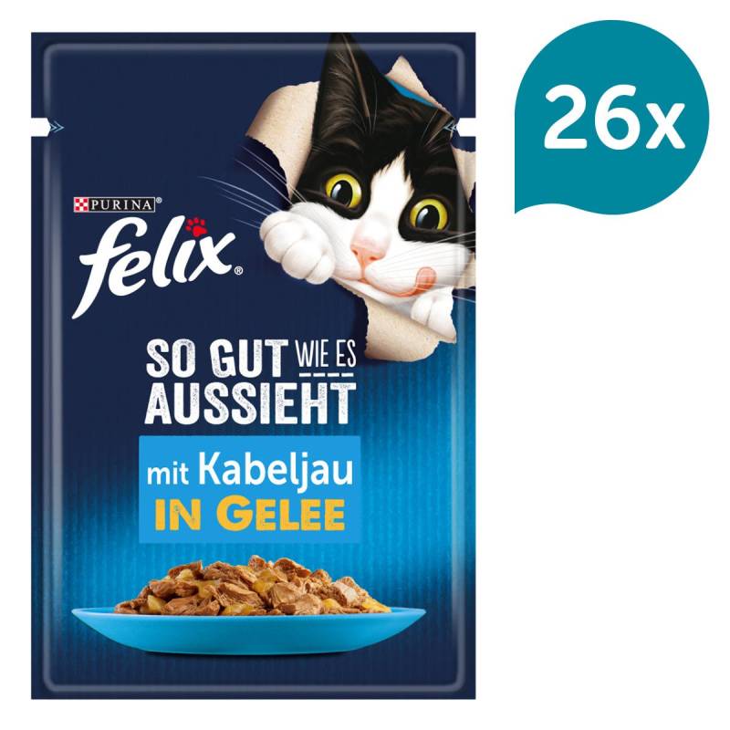 FELIX So gut wie es aussieht in Gelee mit Kabeljau 26x85g von Felix