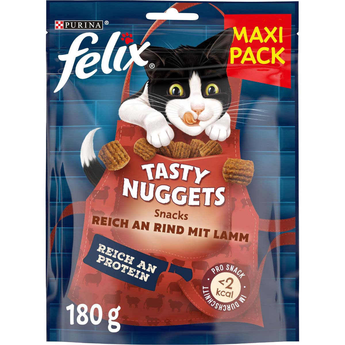 FELIX Tasty Nuggets Katzensnack Rind und Lamm 180g von Felix