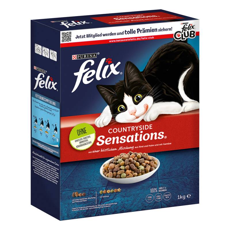 Felix Countryside Sensations mit Rind -  Sparpaket: 4 x 1 kg von Felix