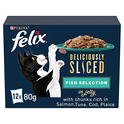 Felix Deliciously Sliced Adult Katzennassfutter Ocean Selection 12x80g Felix Deliciously Sliced Adult Katzennassfutter Ocean Selection 12x80g von Felix