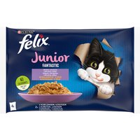 Felix Junior Fantastic Lachs & Huhn - 24 x 85 g von Felix