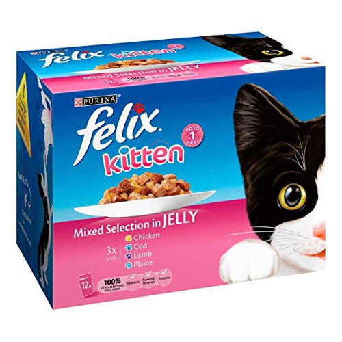 Felix Kitten Mixed Selection in Jelly 1 x 12 x 100 g Beutel von Felix
