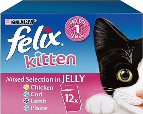 Felix Kitten Mixed Selection in Jelly 4 x 12 x 100 g Beutel von Felix
