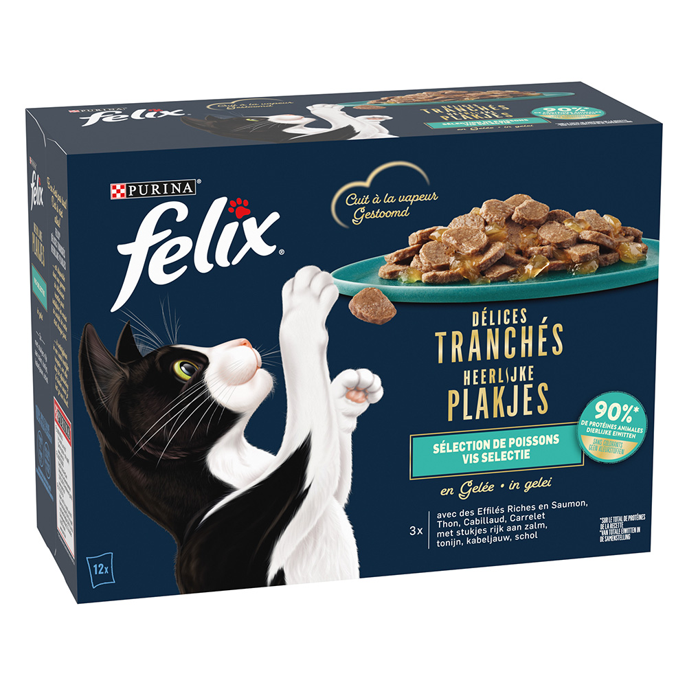 Felix Köstliche Scheibchen 12 x 80 g - Ozean-Auswahl in Gelee von Felix