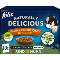 Felix Naturally Delicious 10 x 80 g - Farm-Auswahl in Gelee von Felix