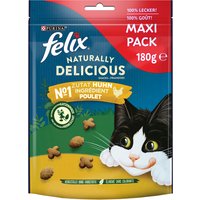 Felix Naturally Delicious Katzensnacks - 3 x 180 g Huhn & Katzenminze von Felix