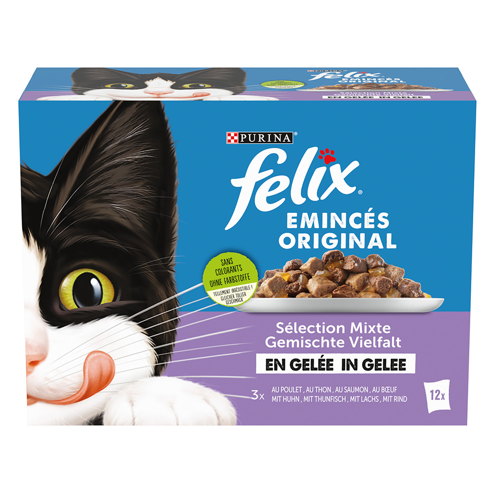 Felix Pouches in Jelly 24 x 85 g - Gemischte Auswahl von Felix