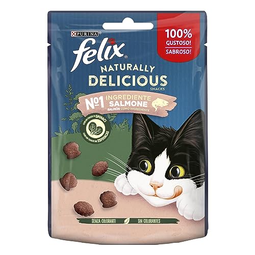 Felix Purina Naturally Delicious Snacks Award für Katzen mit Lachs, 50 g von Felix