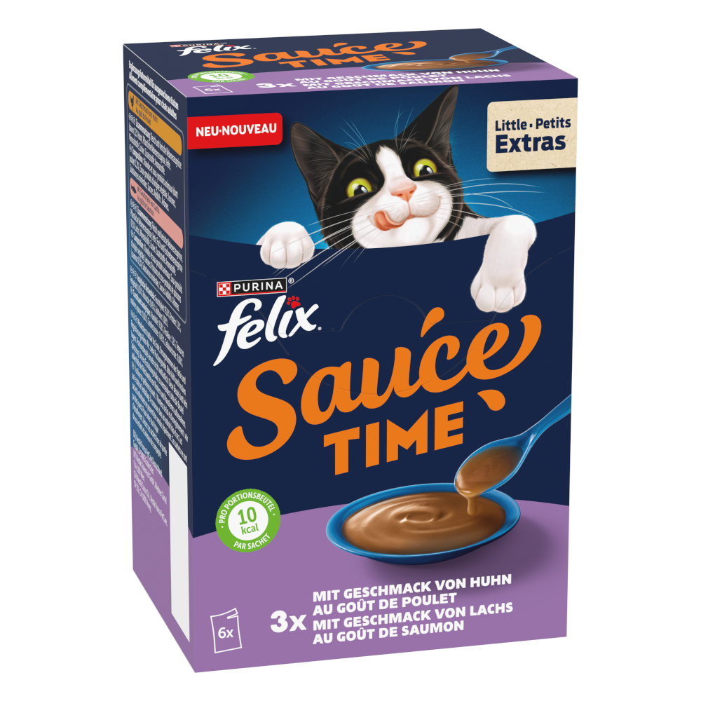 Felix Sauce Time 6 x 40 g - mit dem Geschmack von Huhn & Lachs Felix Sauce Time 6 x 40 g - mit dem Geschmack von Huhn & Lachs von Felix