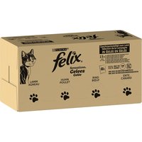 Felix "Sensations" 120 x 85 g - Geschmacksvielfalt vom Land (Rind, Huhn, Ente & Lamm) von Felix