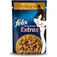 Felix Sensations Extras Gelees 26x85g mit Huhn und einem Hauch von Bacon von Felix