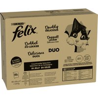Megapack Felix "So gut wie es aussieht" Pouches 80 x 85 g - Doppelt Lecker Auswahl vom Land (4 Sorten gemischt) von Felix