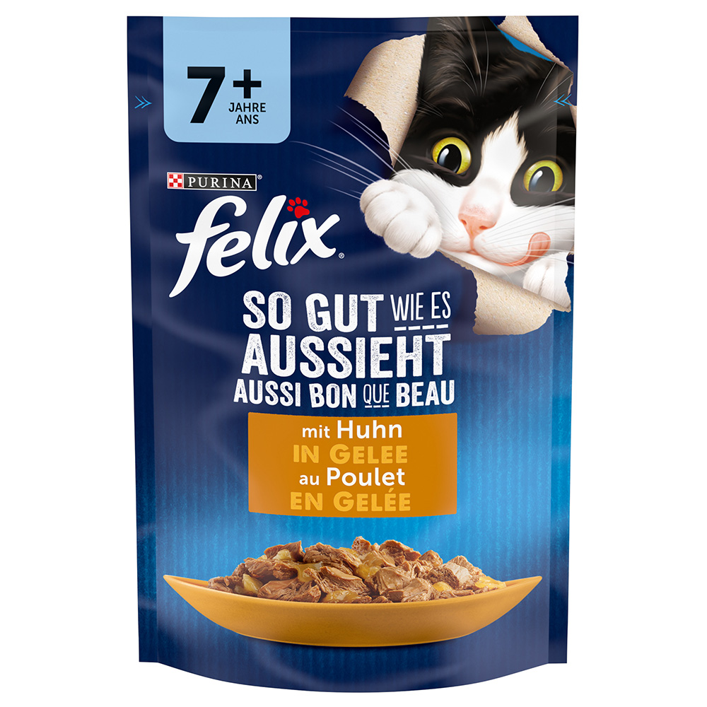 Felix "So gut wie es aussieht" Senior Pouches 26 x 85 g - Huhn Felix "So gut wie es aussieht" Senior Pouches 26 x 85 g - Huhn von Felix