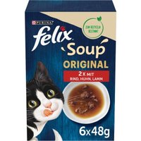 Felix Soup Suppe 6x48g Rind, Huhn und Lamm von Felix