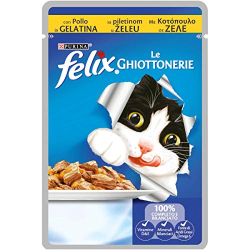 Felix die ghiottonerie Lebensmittel Nassfutter für Katzen Huhn 10 x 100gr von Felix