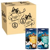 Felix KnabberMix Original & Strandspaß Katzensnacks 2 x 8 Beutel à 60g von Felix