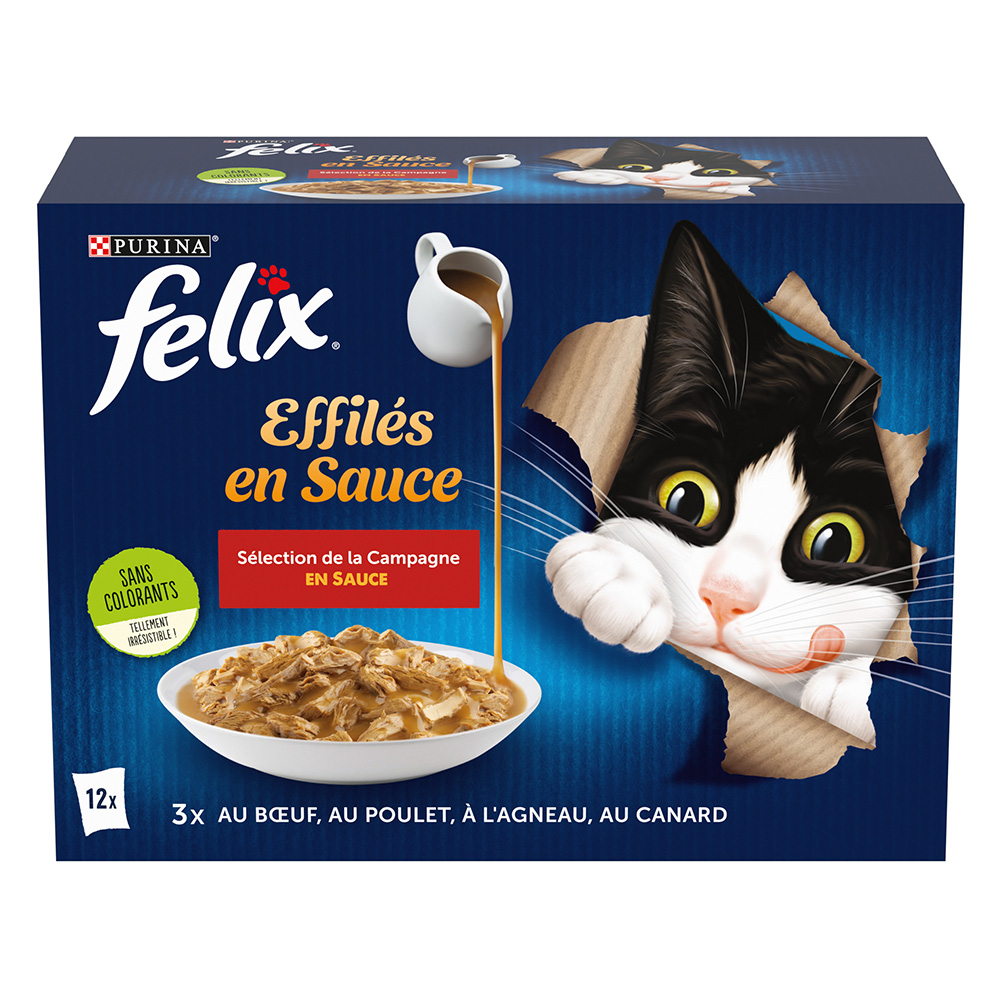 Megapack Felix "Gravy Lover - So gut wie es aussieht" Pouches 48 x 85 g - Geschmacksvielfalt vom Land von Felix