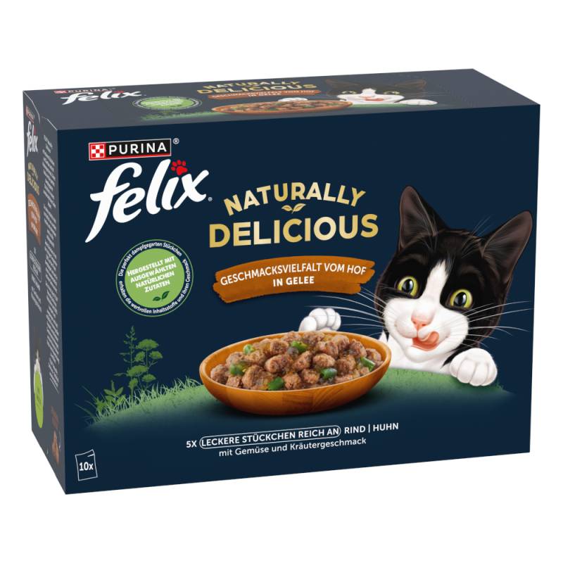 Mixpack Felix Naturally Delicious 10 x 80 g - Farm-Auswahl in Gelee von Felix
